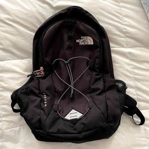 Black Rose Gold Accent North Face Jester Backpack